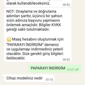 Kişisel Bilgilerimle Yapılan İşlemlerden Sorumluluk Kabul Etmiyorum
