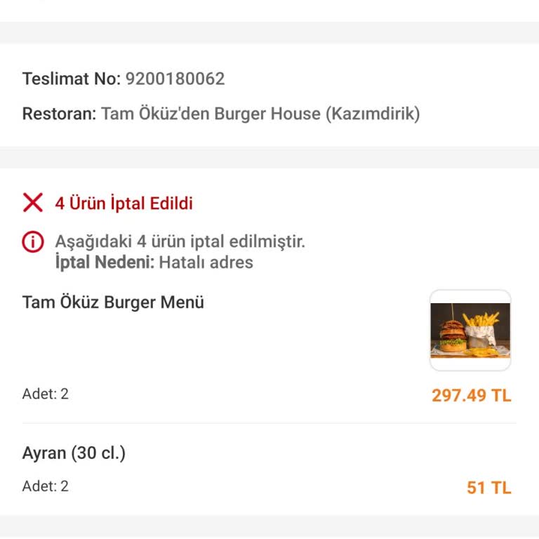Trendyol GO'nun Yanlış Adres Kabusu