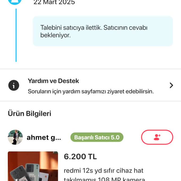 Yanlış Ürün Alımı Ve İletişim Sorunu
