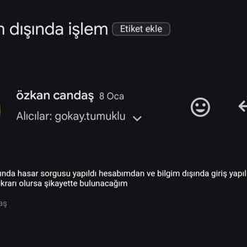 Arabam.com'da Bilgim Dışında Yapılan İşlemler Ve Güvenlik Sorunu