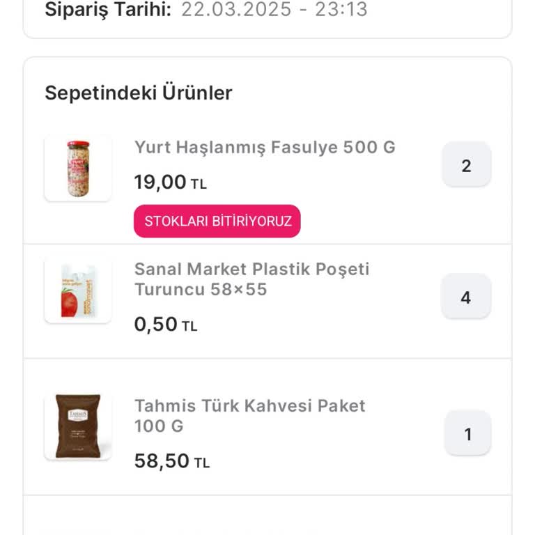 Migros Sanal Market'te Kasıtlı Sipariş İptali