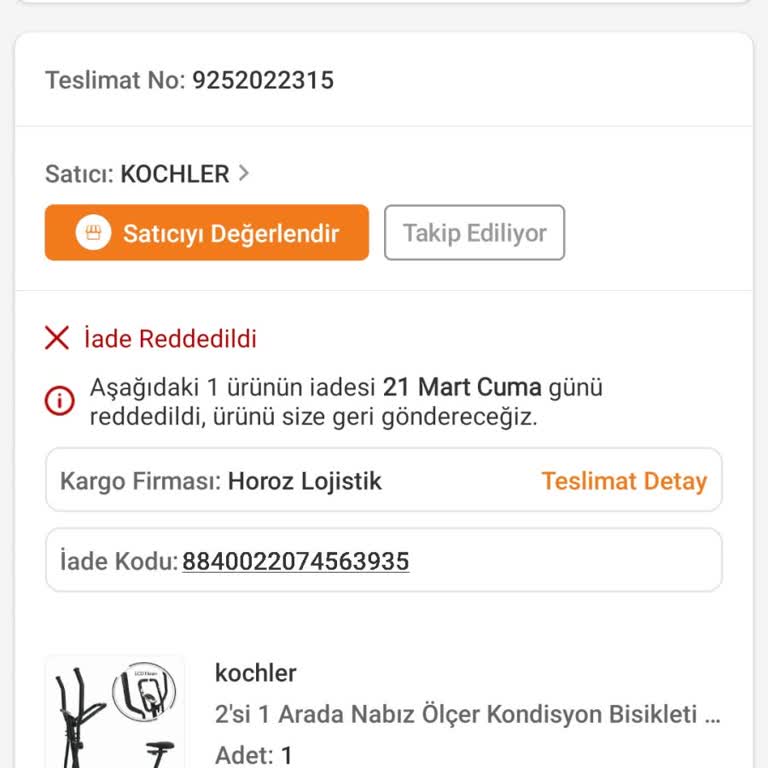 İade Talebinin Reddedilmesi Ve Zaman Kaybı