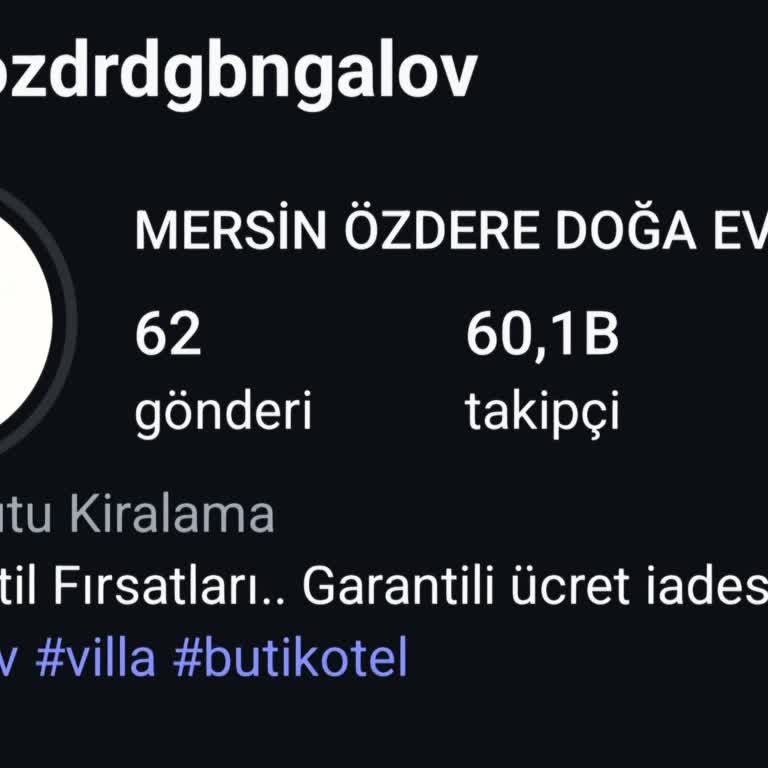 Mersin Özdere Doğa Bungalov Yanıltıyor!