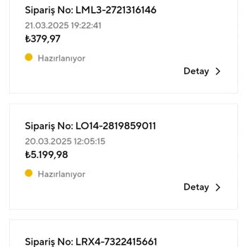 Siparişlerimdeki Stok Ve İade Sorunları