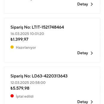 Siparişlerimdeki Stok Ve İade Sorunları