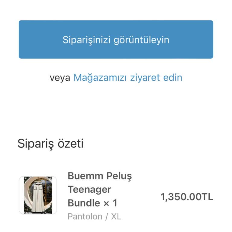 Sipariş Verildi Fakat Teslimat Gerçekleşmedi