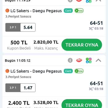 Bilyoner'de Hatalı Sonuç Ve Para İadesi Talebi