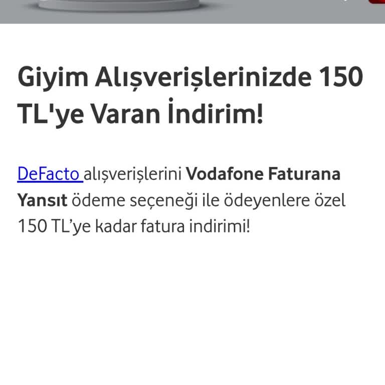 Vodafone İndirim Kampanyasında Fatura Yansıma Sorunu