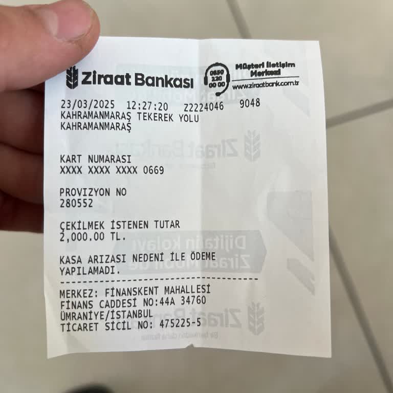 ATM Arızası Sonrası Kaybolan Para