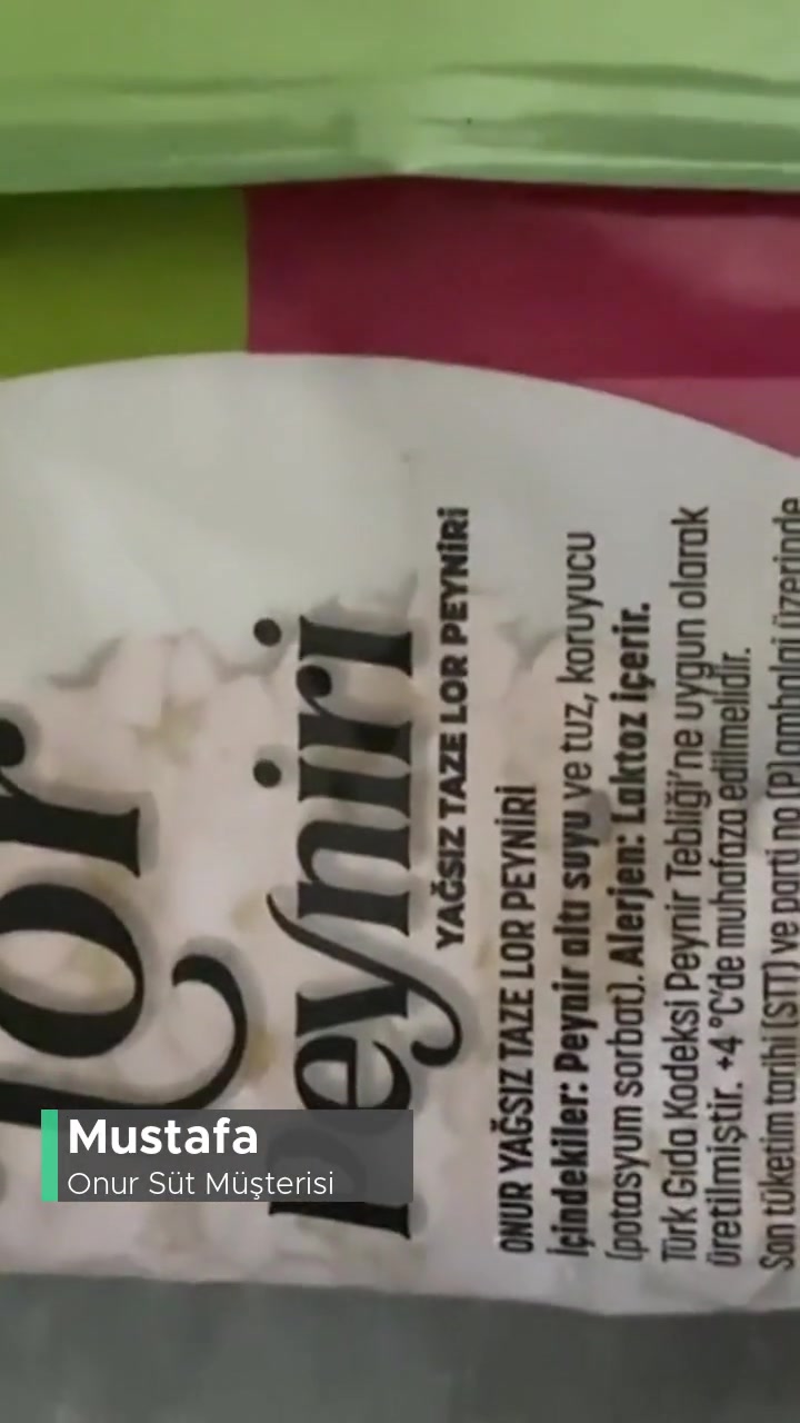 Onur Lor Peynirinin İçerinden Yabancı Bir Madde Çıktı! videonun kapak resmi