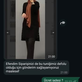 Sipariş Sorunu: Ürün Eksik, İletişim Yok, İade Talebi