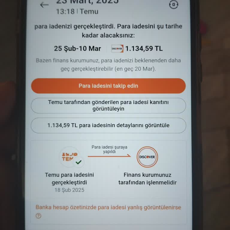 İade Edilmeyen Para Ve Müşteri Memnuniyetsizliği