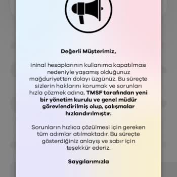 İninal Hesabım Kapandı, Param Nerede?