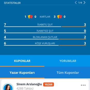 Yanlış Maç İstatistikleri İle Kupon Kaybı