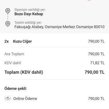 Yemek Siparişinde İptal Sorunu Ve Ulaşılmaz Müşteri Hizmetleri