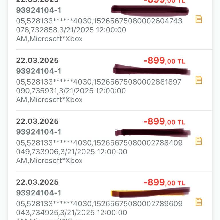 Hesabımdan İzinsiz Xbox Çekimi