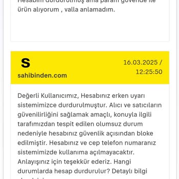 Sahibinden Hesap Erişim Sorunu Ve Robot Yanıtlar