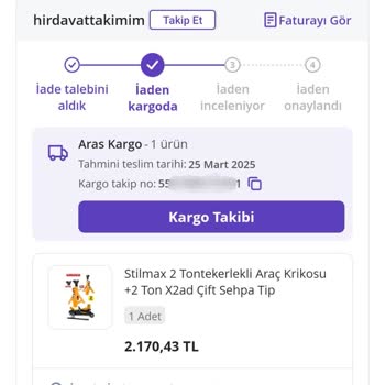 Kargoda Bekleyen Ürün Ve İade Süreci Sorunu