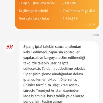 Trendyol Üzerinden H&M Siparişim Neden Kargoya Verilmiyor?