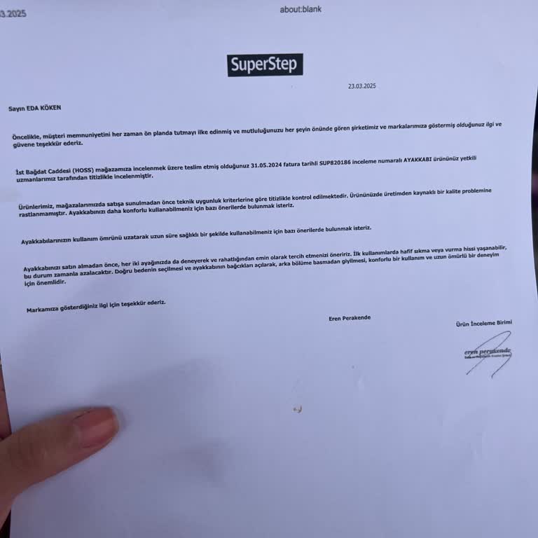 Ayakkabı İncelemesinde Müşteri Memnuniyetsizliği