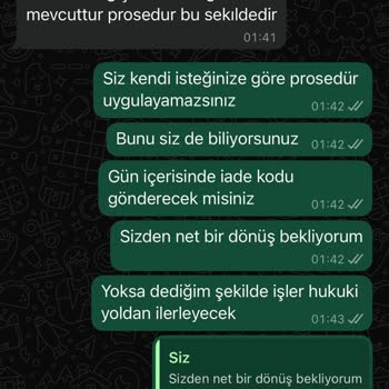 Qaria Moda'da Usulsüz İade Süreci