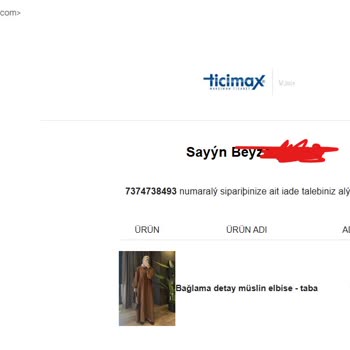 Qaria Moda'da Usulsüz İade Süreci