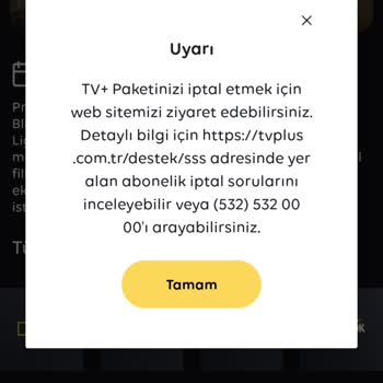 TV Plus Üyeliği İptal Sorunu