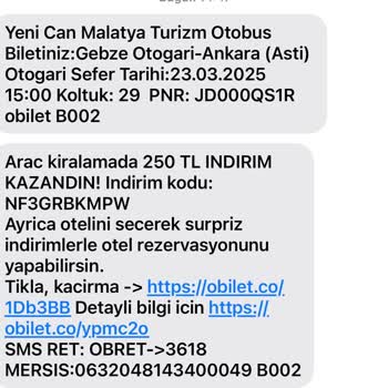Otobüs Gelmedi İade Bekleniyor