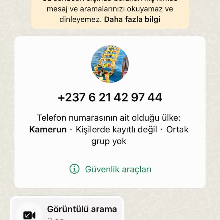 Bilinmeyen Numaradan Gelen Rahatsız Edici WhatsApp Araması