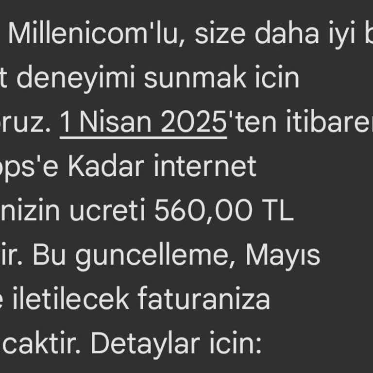 Millenicom'un Sürekli Artan Fiyatları ve Ulaşılamayan Müşteri Hizmetleri