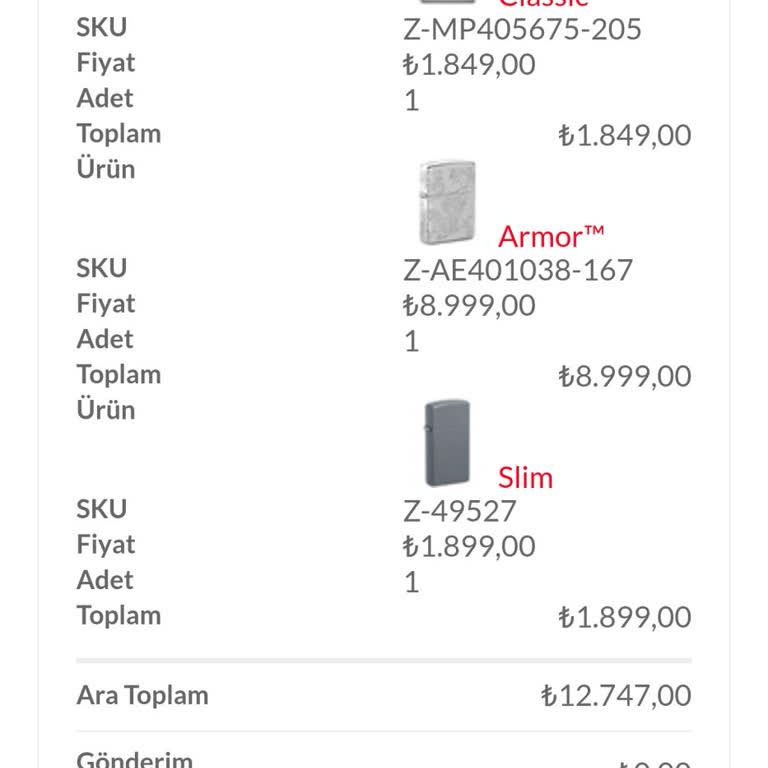 Zippo Çakmak Siparişimde Hatalı Ürün Ve Ulaşılmaz Müşteri Hizmetleri