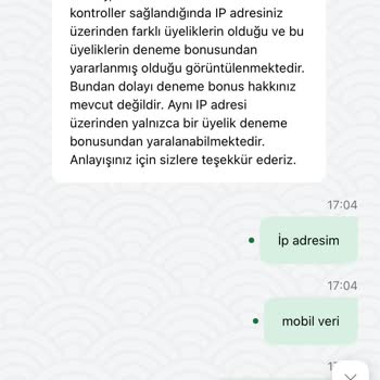 Deneme Bonusu İptali Ve Yanıtsız Destek