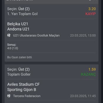 Fehlende Auszahlung nach Wette auf Belgien U21 – Andorra U21 bei Trinkbet