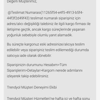 Kargo Teslimatında Yaşanan Sorunlar