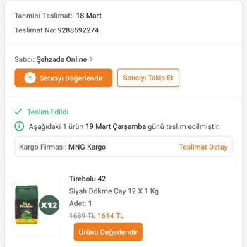 Tirebolu 42 Çay Eski Tadı Kalmamış