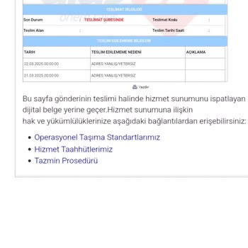 Kargo Teslimatı Sorunu Ve Yanıltıcı Bilgilendirme