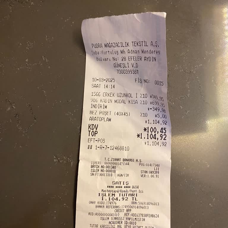 Pudra İç Giyim Aydın Mağazasında Saygısız Hizmet ve Değişim Sorunu