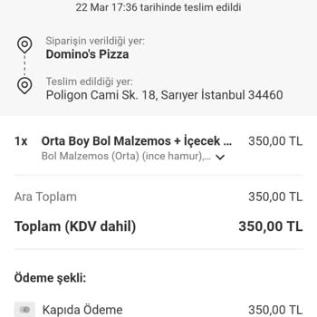 Metropolcard'dan Yanlış Çekim: Domino's Pizza Şikayeti