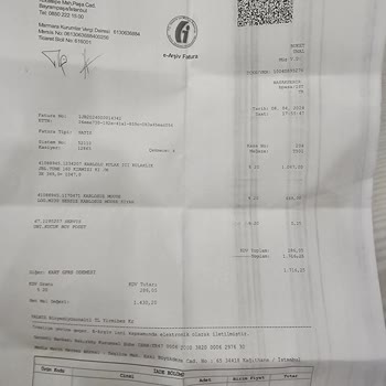 Yanlış Fatura Renk Seçimi Ve Yetersiz Servis Hizmeti