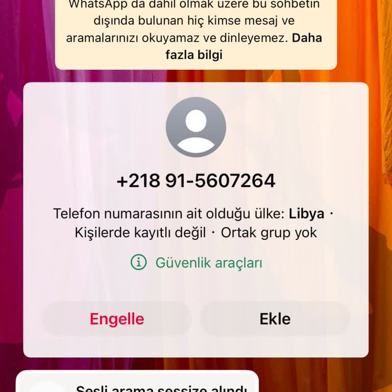 Bilinmeyen Numaradan Gelen Çağrı Ve Gizlilik Endişesi