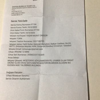 Yanıltıcı Bilgiyle Satılan İphone 12 Mini Ve İade Sorunu