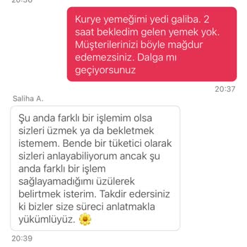 Gelmeyen Yemek İçin Para İadesi İstiyorum!