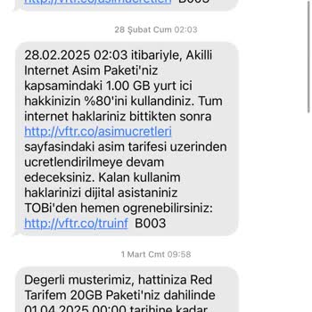 Vodafone Fatura Aşım Sorunu Ve Yetersiz Müşteri Hizmeti