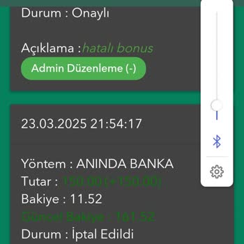 Bonus Verip Çekim Talebimi İptal Ettiler