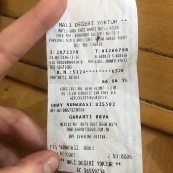 Mutlu Vadi Cafe Erbaa Fazla Ücret Çekti