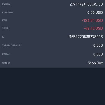 Türev Menkul Değerler İle Güven Sorunu Ve Kayıp Yaşadım