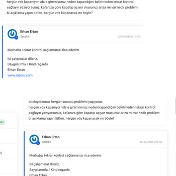 Kötü Hizmet Ve İletişimsizlik: Rabisu VDS Sunucusu Sorunu