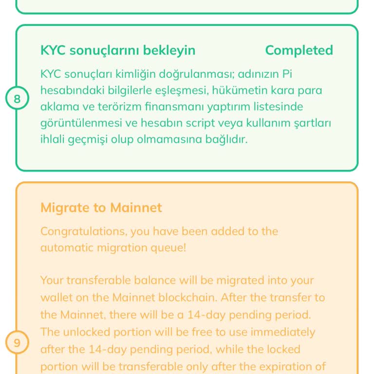 Pi Network Uygulamasında 9. Adım Onayı Bekleyen Kullanıcı Deneyimi