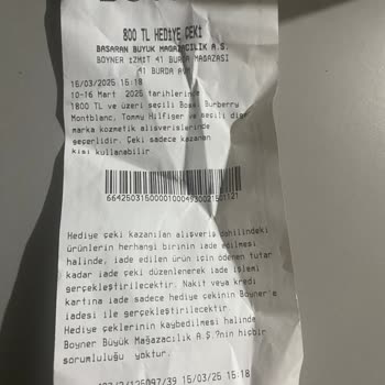 Hediye Çeki Bilgilendirmesi Eksik Ve Son Kullanma Tarihi Geçmiş