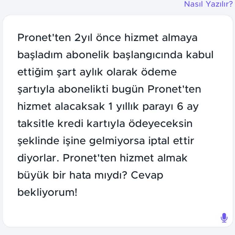 Pronet Abonelik Şartları Değişti Mi